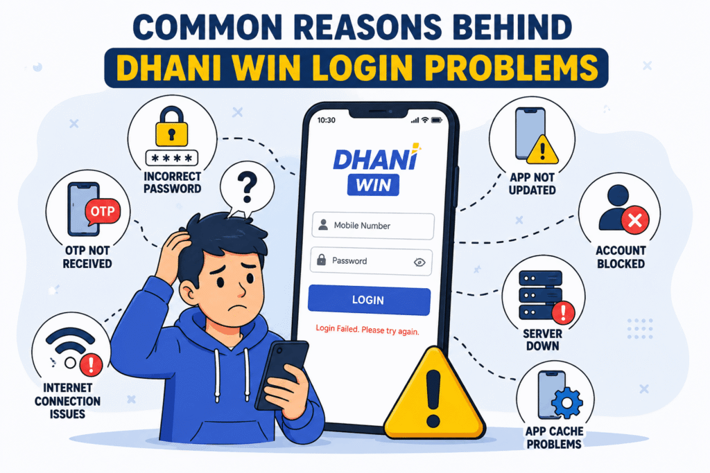 Common Reasons Behind Dhani Win Login Problem