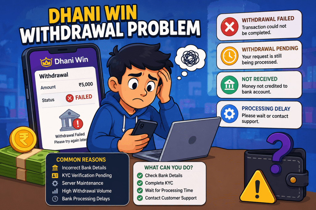 Dhani Win Withdrawal Problem